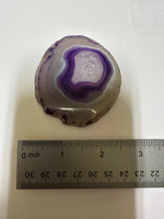 Dyed Purple Agate Slice #2
