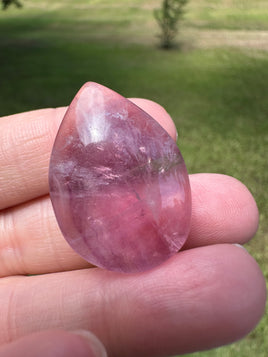 Pear Shape Candy Fluorite Cabochon #9
