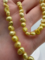 Yellow Freshwater Pearl Strand #7