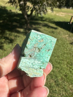 Indonesia Turquoise Crystal Tower 79g – Natural Vugs & Layered Matrix #3