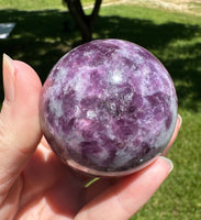 Spark Lepidolite Sphere #6