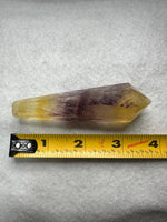 Carved Fluorite Scepter with Rainbows #4