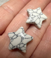 Howlite Imitation Star Pair