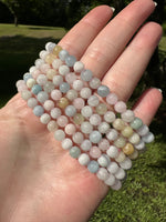 Pastel Morganite 6mm Bracelets