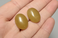 Yellow Aventurine 18x13mm Cabochon Pair