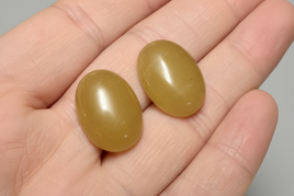 Yellow Aventurine 18x13mm Cabochon Pair