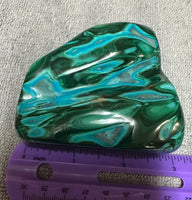 Polished Malachite, Chrysocolla Freeform #9 Zaire, Africa