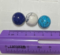 Set of Three Imitation Gemstone Spheres