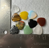 Gemstone Heart Bundle of 10