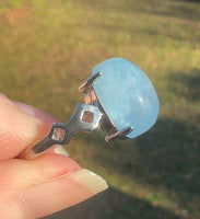 Natural Oval Aquamarine Rings