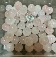 Pastel Rose Quartz Spheres