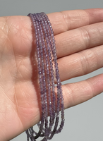 Natural 2mm Natural Amethyst Necklaces