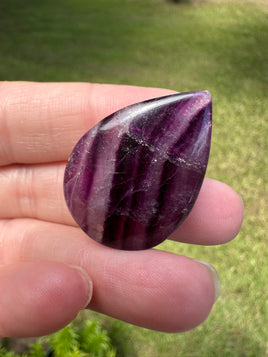 Pear Shape Candy Fluorite Cabochon #10