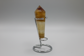 Carved Fluorite Scepter with Rainbows #2