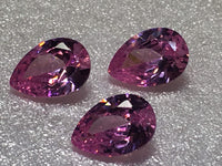 Pear Shape Pink Cz 10x7mm