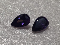 Pear Shape Purple 8x5mm Cz