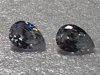 Pear Shape White Cz 10x7mm