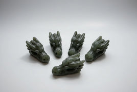 Labradorite Dragon Head Carvings
