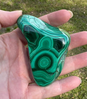 Polished Malachite Freeform Zaire, Africa #7