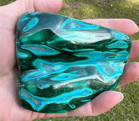 Polished Malachite, Chrysocolla Freeform #9 Zaire, Africa