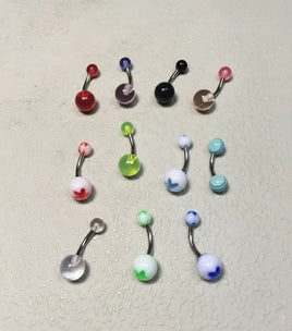 Lot of 11 Belly Bar Rings New
