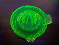 Vintage Uranium Glass Juice Reamer