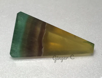 Banded Multi Color Fluorite 27x21mm 52.95ct