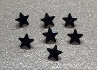Star Shape Black 6mm Cz