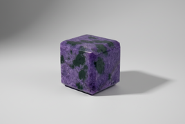 Charoite Polished Carved Cube