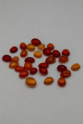 Fire Opal 4x3mm-5x3mm Oval Cabochon