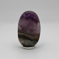 Amethyst Mixed with Stripe Agate Palm Stone #2