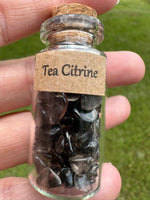 Tea Citrine Chips In Bottle