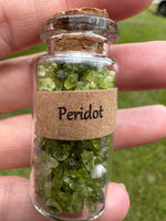 Peridot Chips In Bottle