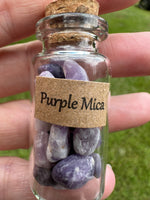 Purple Mica Chips In Bottle