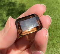 Smoky Quartz 22x16mm Emerald Cut 27.35ct