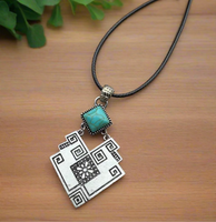 South Western Angled Pendant Necklace