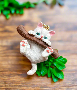 Kitty on Branch Pendant