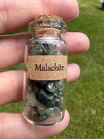 Malachite Chips In Bottle