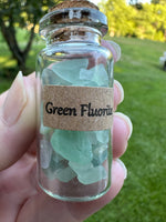 Green Fluorite Chips In Bottle
