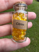 Citrine Chips In Bottle