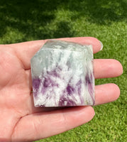 Feather Fluorite Free Form with Rainbow #8