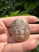 Flower Agate Palm Stone #2