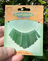 Green Aventurine Fan Pendant