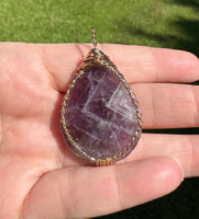 Wire-Wrapped Amethyst Pendant