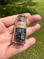 Garnet Chips In Bottle