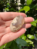 Flower Agate Palm Stone #3