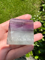 Feather Fluorite Free Form with Rainbow #4