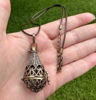 Teardrop Filigree Pendant That Opens