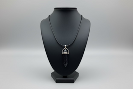 Blue Goldstone Pendant Point Necklace