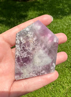 Feather Fluorite Free Form with Rainbow #10